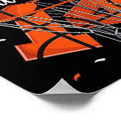 14. Geburtstag Basketball Boys Poster (Ecke)