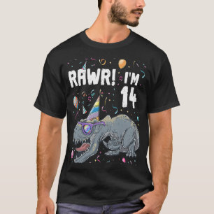 14. Geburtstag Boy Rex Dinosaur Party Dino Bday T-Shirt