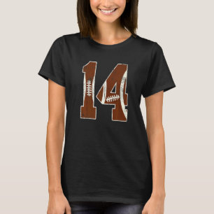 14. Geburtstag Fußball Bdy Boy 14-jähriges Mädchen T-Shirt