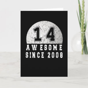14. Geburtstag Geboren im Jahr 2008 Golfer Boy 14 Karte