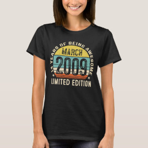 14. Geburtstag Junge Vintager März 2009 14 Jahre a T-Shirt