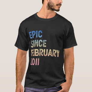 14. Geburtstag Jungen Mädchen Episch seit Februar  T-Shirt