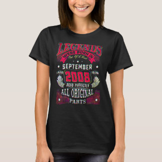 14. Geburtstag Legenden, die im September 2008 ge T-Shirt