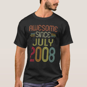 14. Geburtstag Phantastisch seit Juli 2008 14 Jahr T-Shirt
