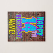 14. Geburtstag ~ Spaß, Urban Graffiti Inspiriert L Puzzle (Horizontal)