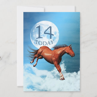 14. Geburtstag Spirit Pferd Party Einladung