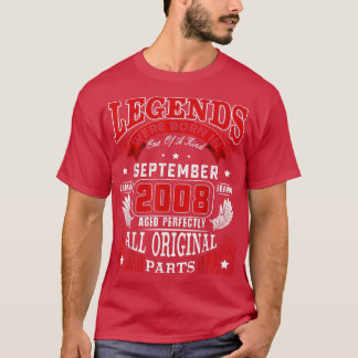 14. Geburtstag T-Shirt Legends Geboren im Septembe