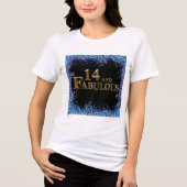 14. Geburtstag  Tri-Blend Shirt (Vorderseite)