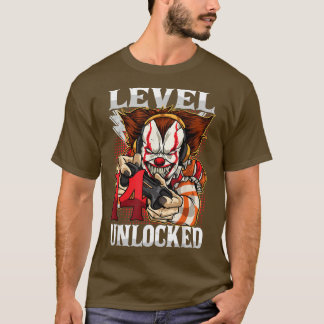 14. Geburtstag Videospieler Beängstigend Clown Tur T-Shirt