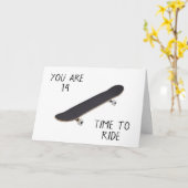 **14.** GEBURTSTAG WOW A TEENAGER! Karte (Gelbe Blume)