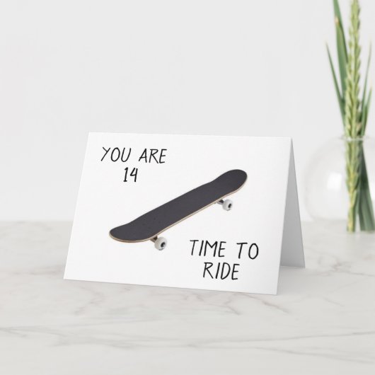 **14.** GEBURTSTAG WOW A TEENAGER! Karte (Vorderseite)