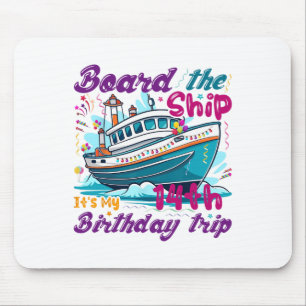 14. Geburtstags-Kreuzfahrt-Urlaub 14 Jahre altes S Mousepad
