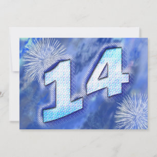 14. Geburtstags-Party Einladung