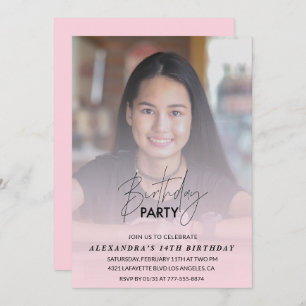 14. Geburtstagseinladung Geburtstagsparty Foto pin Einladung