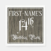 14. Geburtstagsparty - Extravagantes Drehbuch, Imi Serviette (Vorderseite)