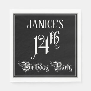 14. Geburtstagsparty — Extravagantes Script + Indi Serviette