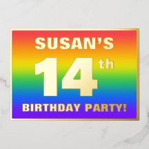 14. Geburtstagsparty: Spaß, farbenfrohe Regenbogen