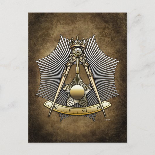 14. Grad: Grand Elect Mason Postkarte (Vorderseite)
