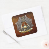 14. Grad: Grand Elect Mason Quadratischer Aufkleber (Umschlag)