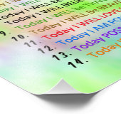 14 Gute Morgennachweise für ein positives Leben Fotodruck (Ecke)