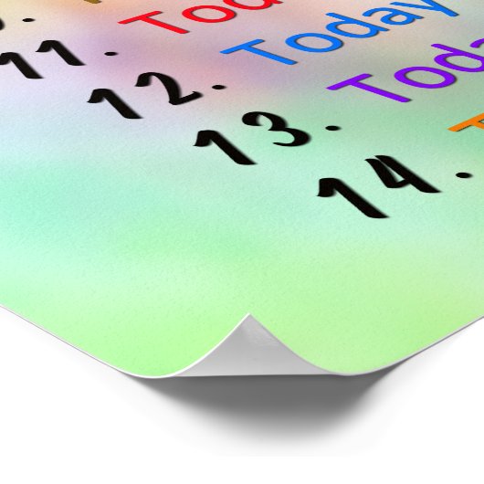 14 Gute Morgennachweise - positives Denken Poster (Ecke)