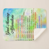 14 Gute Morgennachweise - positives Denken Sherpadecke (Vorderseite (Horizontal))