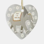 14. Hochzeit-Jubiläum-Elefant Keramik Ornament (Rechts)