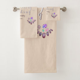 14. Hochzeitopfer und Elefanten Elfenbeinküste Badhandtuch Set