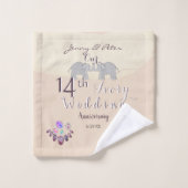 14. Hochzeitopfer und Elefanten Elfenbeinküste Badhandtuch Set (Waschlappen)