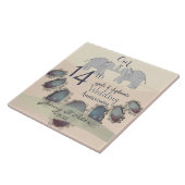 14. Hochzeitopfer und Elefanten Fliese (Seite)