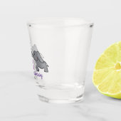 14. Hochzeitstag Elfenbeinhochzeit süsser Elefant Schnapsglas (Rechts)