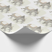 14. Hochzeitstag, Elfenbeinjubiläum Geschenkpapier (Ecke)