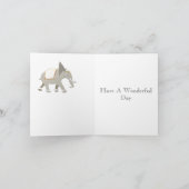 14. Hochzeitstag, Elfenbeinjubiläum Karte (Innenseite)