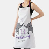 14. Hochzeitstag für Elfenbein niedlicher Elefant Schürze (InSitu)