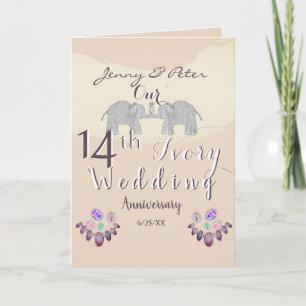 14. Hochzeitstipendien für Opal & Elefanten mit Te Karte