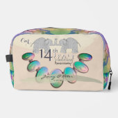 14. Ivory-Jubiläumsopale Waschbeutel (Vorderseite)