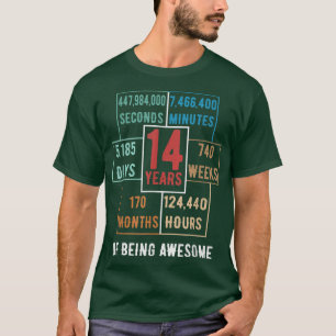 14 Jahre 170 Monate Phantastisch 14. Geburtstag T-Shirt