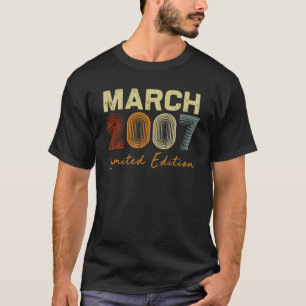 14 Jahre alt Geburtstag Geschenk März 2007 Eingesc T-Shirt