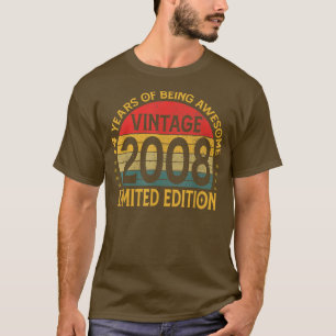 14 Jahre alt Vintag 2008 Limited Edition 14. Bir T-Shirt