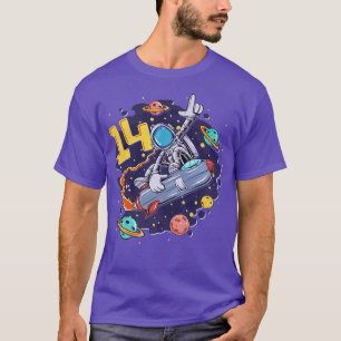 14 Jahre alter Raumschiff Astronaut 14. Geburtstag T-Shirt
