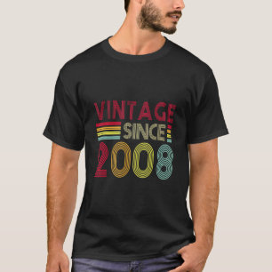 14 Jahre alter Retro Vintag 2008 Ausgabe 14. Gebur T-Shirt