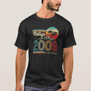 14 Jahre alter Retro Vintag 2009 14. Geburtstag 1 T-Shirt