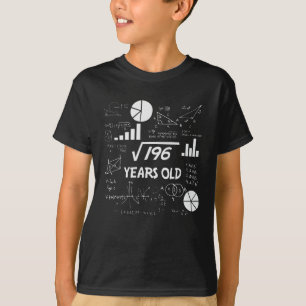 14 Jahre alter Tag Geeky Mathe 14. Geburtstagsgesc T-Shirt