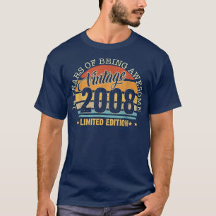 14 Jahre altes Geschenk Vintag 2008 Limited Editio T-Shirt
