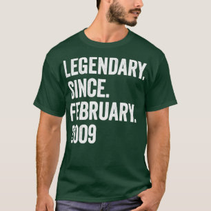 14 Jahre Legendär Seit Februar 2009 14. Geburtstag T-Shirt