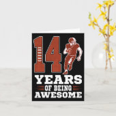 14 Jahre Phantastischer Junge 14. Geburtstag Karte (Gelbe Blume)