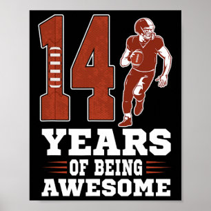 14 Jahre Phantastischer Junge 14. Geburtstag Poster