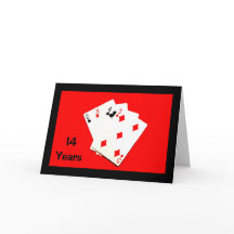 14 Jahre sind ein großer Deal! Jubiläumskarte
