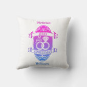 14 Jahre Traditionelles Elfenbein 14. Hochzeit Kissen (Rückseite)