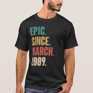 14 Jahre Vintag 2009 Geburtstag 14. Dekoration T-Shirt